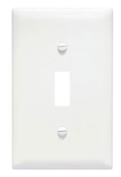 City Electric Toggle Switch Cover WHITE TP1-W