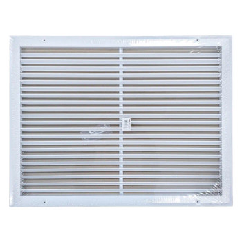 Truaire 24x18 A270 Aluminum Return Air Grille White Front View