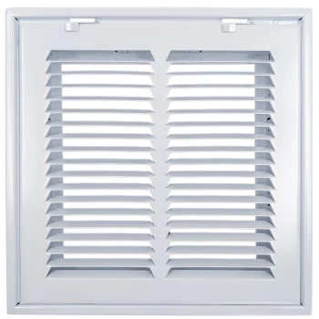 Truaire 10x10 190RF Stamped / Removable Face Return Air Filter Grille Front View