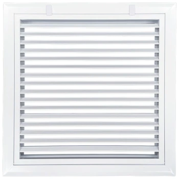 Truaire 14x14 A290 Aluminum Bar Type Return Air Filter Grille Front View