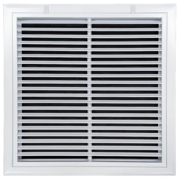 Truaire 18x18 A290 Aluminum Bar Type Return Air Filter Grille Front View