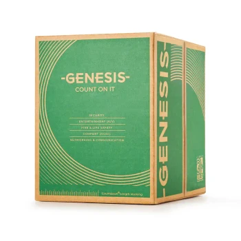 Genesis Cable Systems 18/3 Stranded Overall Shielded Plenum (CMP)/CL2P/FT6 Security Cable 500' PULL Box 32265512