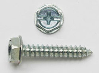 Peco Fasteners & Electrical Products Hex Tapping Screws 10 x 1-1/2" ZINC 250/CN PC10112HWH