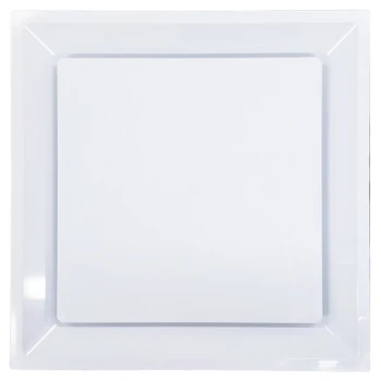 HaVACo Technologies HaVACo HT-2x2-PSPLBE-IB 2'x2' Plastic Plaque Supply Lay-In with R-6 Insulated Back, Front View