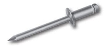 Duro Dyne Corp. Duro Dyne SS44DT Steel Rivet Steel Pin 1/8" Diameter 1/4" Maximum Grip