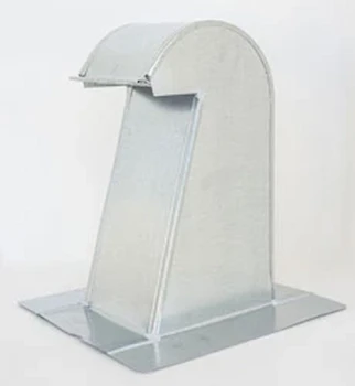 The Metal Shop Barrel Tile Roof Vent 6 Inch Galvanized Extra Tall with Screen GRV-6XT