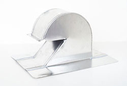 The Metal Shop Shingle/Flat Roof Vent 4 Inch Aluminum with Damper and Screen ARV-4D