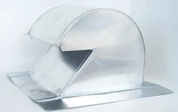 The Metal Shop Shingle/Flat Roof Vent 10 Inch Aluminum with Damper ARV-10D