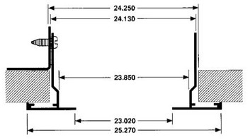 AirGuide Manufacturing, LLC AirGuide PFT 24x24 T-Bar WHITE Plaster Frame W/Hardware (4 Brackets & 8 Screws)