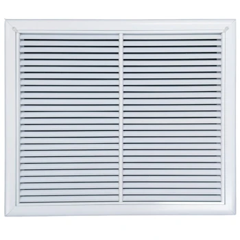 AirGuide RF-2FS 24x20 Return Air Filter Grille WHITE Screw Holes IN NECK of Unit NO Screw Holes in Face! Front View