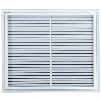 AirGuide RF-2FS 24x20 Return Air Filter Grille WHITE Screw Holes IN NECK of Unit NO Screw Holes in Face! rear View