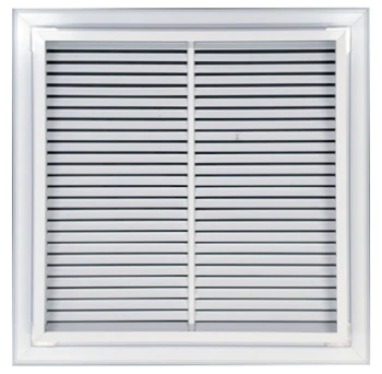AirGuide Manufacturing, LLC AirGuide RF-2-T 24x24 T-Bar Return Air Filter Grille WHITE with Wide Flange Back View