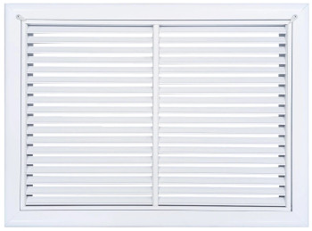 AirGuide RF-2FS 20x14 Return Air Filter Grille WHITE Screw Holes IN NECK NO Screw Holes in Face! Front View