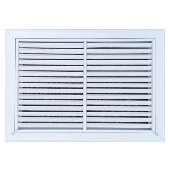 AirGuide RF-2FS 18x12 Return Air Filter Grille WHITE Screw Holes IN NECK of Unit NO Screw Holes in Face! Front View