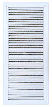 AirGuide RF-2FS 12x30 Return Air Filter Grille WHITE Screw Holes IN NECK of Unit NO Screw Holes in Face! Front View