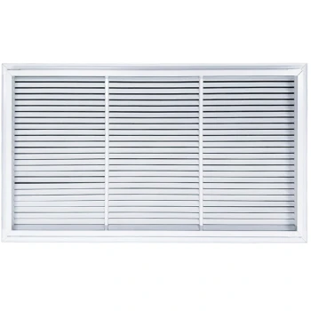AirGuide RF-2FS 36x20 Return Air Filter Grille WHITE Screw Holes IN NECK of Unit NO Holes in Face! back view
