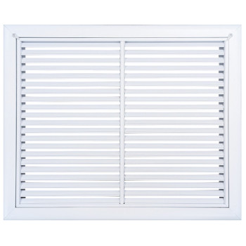 AirGuide RF-2FS 20x16 Return Air Filter Grille WHITE Screw Holes IN NECK of Unit NO Screw Holes in Face!. Front