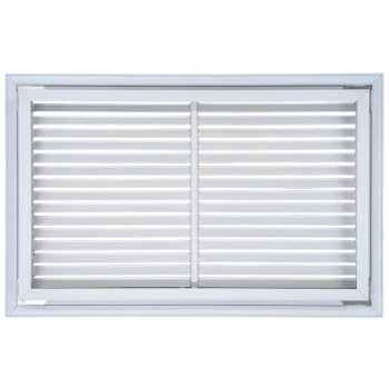 AirGuide RF-2FS 20x12 Return Air Filter Grille WHITE Screw Holes IN NECK of Unit NO Screw Holes in Face! back View