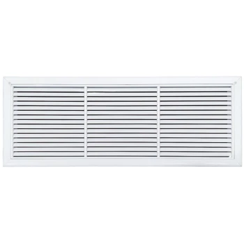 AirGuide RF-2FS 36x12 Return Air Filter Grille WHITE Screw Holes IN NECK of Unit NO Screw Holes in Face Front View