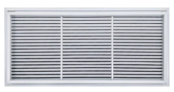 AirGuide RF-2FS 36x16 Return Air Filter Grille WHITE Screw Holes IN NECK of Unit NO Screw Holes in Face back
