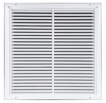 AirGuide Manufacturing, LLC AirGuide RF-2FS 10x06 Return Air Filter Grille WHITE W/Screw Holes in Face