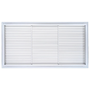 AirGuide RF-2FS 36x18 Return Air Filter Grille WHITE Screw Holes IN NECK of Unit NO Holes in Face! back