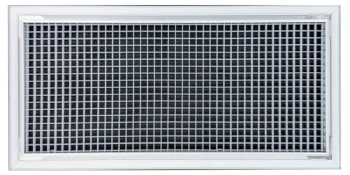 AirGuide Manufacturing, LLC AirGuide RA-AG-T 24x12 T-Bar Eggcrate Return Air Grille WHITE (1/2"x1/2"x1/2" Core) back View