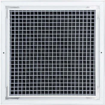 AirGuide RA-AG 12x12 Eggcrate Return Air Grille WHITE (1/2"x1/2"x1/2" Core) back View