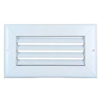 AirGuide Manufacturing RA 08x04 Return Air Grille WHITE Front view