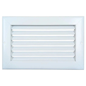 AirGuide RA 10x06 Return Air Grille WHITE Front view