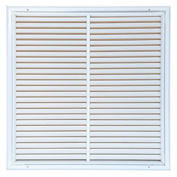 AirGuide RA 20x20 Return Air Grille WHITE back view