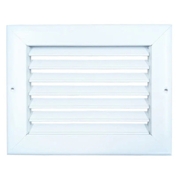 AirGuide RA 08x06 Return Air Grille WHITE Front View