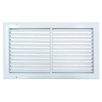 AirGuide RA 18x12 Return Air Grille WHITE Front View