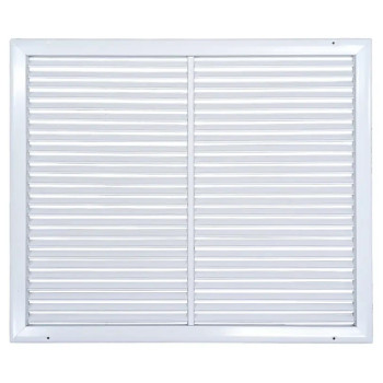 AirGuide RA 24x20 Return Air Grille WHITE Front View