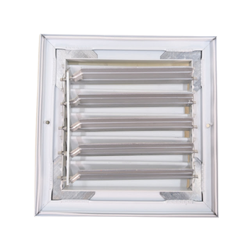 AirGuide Manufacturing, LLC AirGuide CBHML-1ME 06x06 1-Way Curved Blade Ceiling Register WHITE