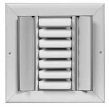AirGuide Manufacturing, LLC AirGuide CBML-3ME 06x06 3-Way Curved Blade Ceiling Register WHITE