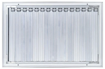 AirGuide Manufacturing, LLC AirGuide CBML-2ME 16x10 2-Way Curved Blade Ceiling Register WHITE Back View