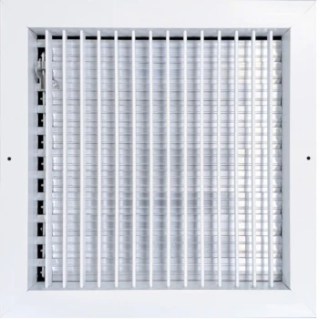 AirGuide VML-ME 12x12 Single Deflection Sidewall Register WHITE Front View