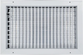 AirGuide VML-ME 16x10 Single Deflection Sidewall Register WHITE Front View