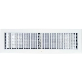 AirGuide VML-ME 24x06 Single Deflection Sidewall Register WHITE Front View