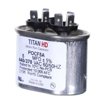 Titan HD Titan HD Capacitor 5 MFD 440V Oval (POCF5A) front