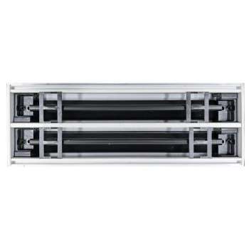 AirGuide 12" ASD Type 1, 2 Slot, 1" Slot W/APC & END Flange WHITE Back View