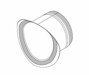 Crown Products #310 06" Take Off Collar Fits 14" Pipe W/Gasket Flange 30GA