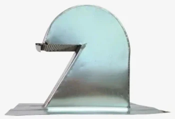 The Metal Shop Barrel Tile Roof Vent GRV-10XTD 10" Galvanized With Damper Only Extra Tall