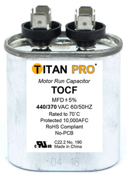 TOCF3 3 Mfd 440/370V Oval Capacitor