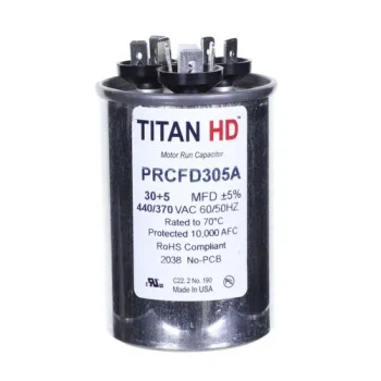 Titan HD Titan HD Capacitor 30 5 Mfd 440V Round (PRCFD305A) front