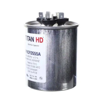 Titan HD Titan HD Capacitor 55 5 Mfd 440V Round (PRCFD555A) front