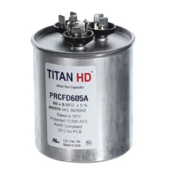 Titan HD Titan HD Capacitor 60 5 Mfd 440V Round (PRCFD605A) front