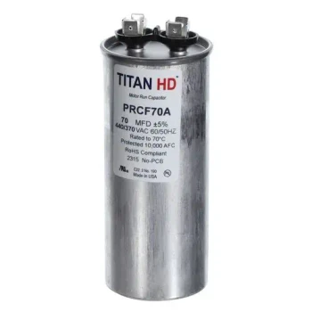 Titan HD Titan HD Capacitor 70 Mfd 440V Round (PRCF70A) Front