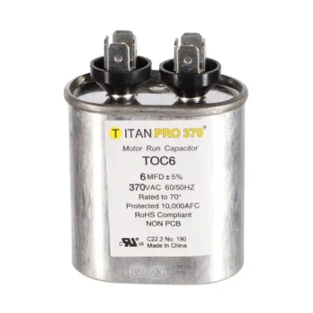 Titan PRO TOC6 6 Mfd 370V Oval front